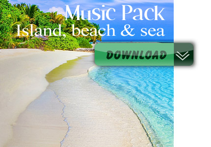 Island, Beach and Sea, MP3 Musikpaket mit Instrumentalsongs